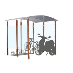 Wooden Designer cycle shelters